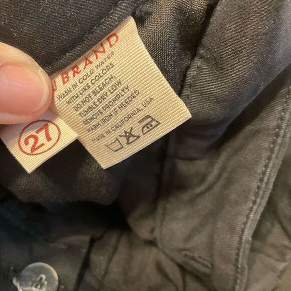 J Brand Flared Puddle Cuff Ankle. High rise, brushed cotton, Size 27. So cool - Picture 11 of 13